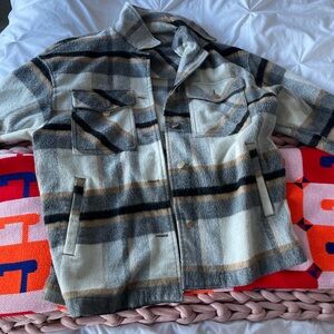 Zara plaid flannel shacket